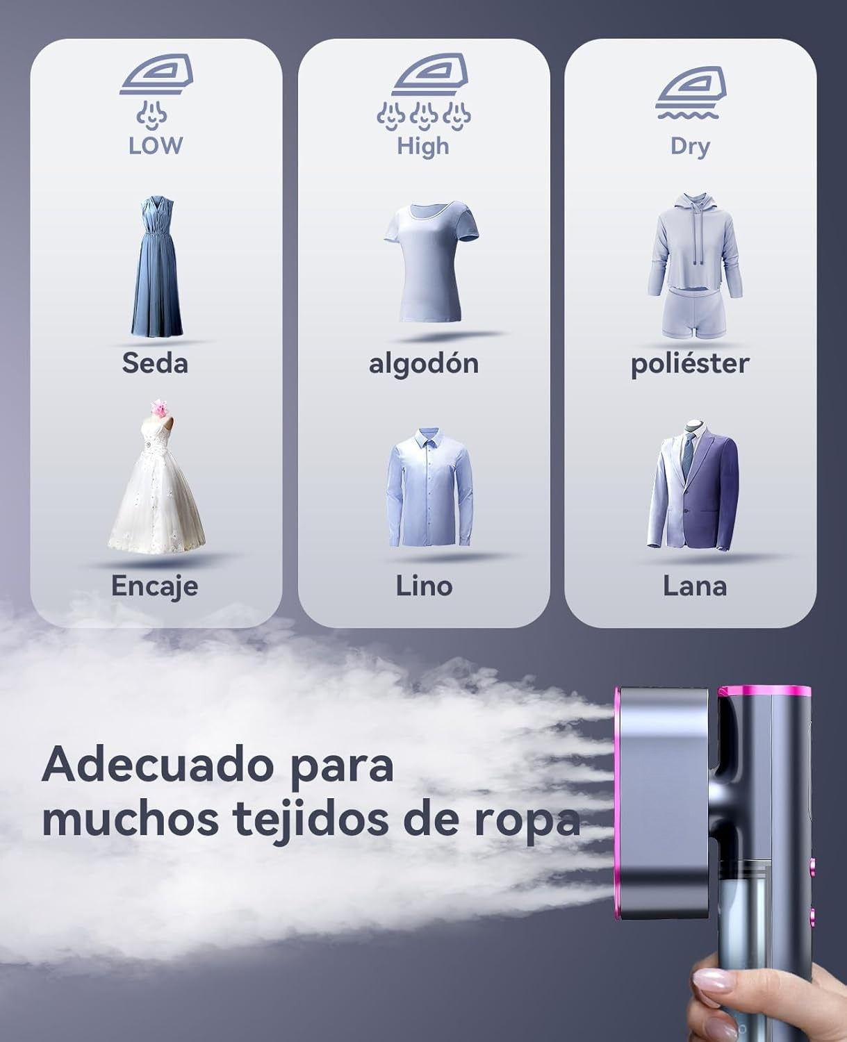 Plancha a vapor Pro 2-en-1 de Viaje