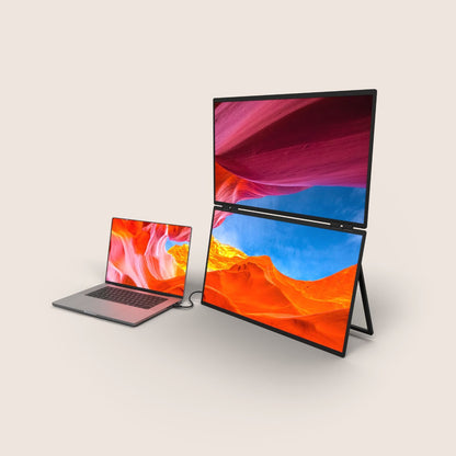 MaxView Ultra™: Estación de Triple Pantalla Portátil HD