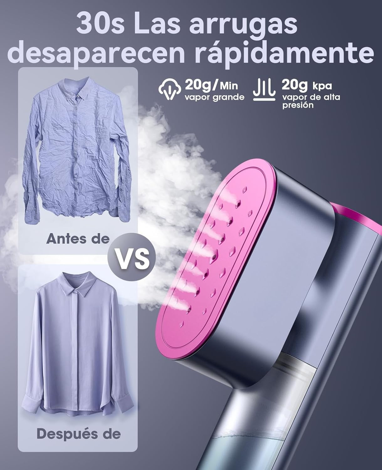 Plancha a vapor Pro 2-en-1 de Viaje