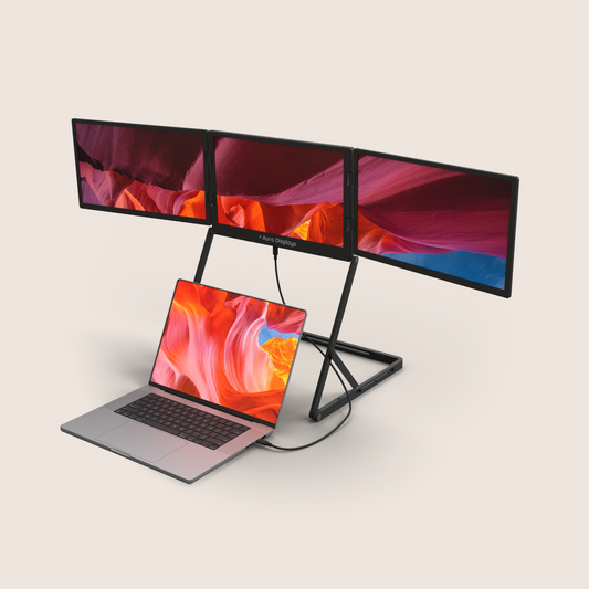 MaxView Ultra™: Estación de Triple Pantalla Portátil HD